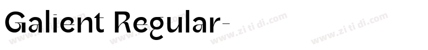 Galient Regular字体转换 Galient Regular字体转换
